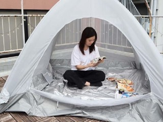 組立ていらず!家なかエアーテント